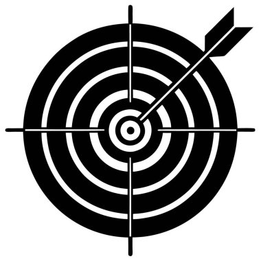 hedef, vektör illüstrasyonu, tasarım