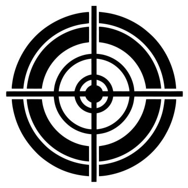 Hedef. Web simgesi basit illüstrasyon