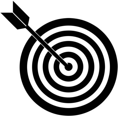 hedef simge, vektör illüstrasyonu