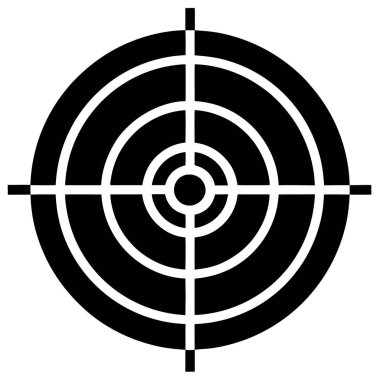 hedef simge beyaz arkaplanda izole edildi