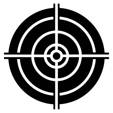 Hedef simgesi, basit vektör illüstrasyonu