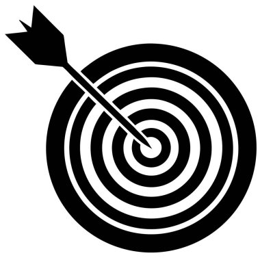 hedef simge vektör illüstrasyonu