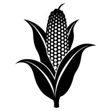 Basit mısır vektör illüstrasyonu.