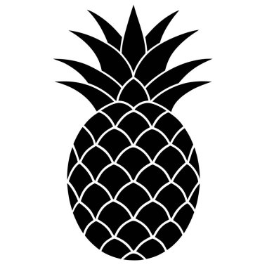 Ananas simgesinin vektör illüstrasyonu