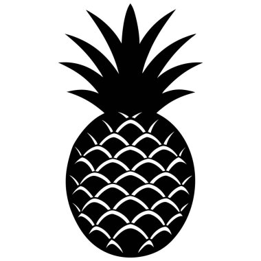 Ananas. Web simgesi basit illüstrasyon