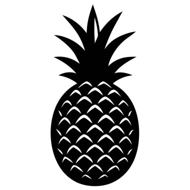 Ananas meyvesinin vektör illüstrasyonu
