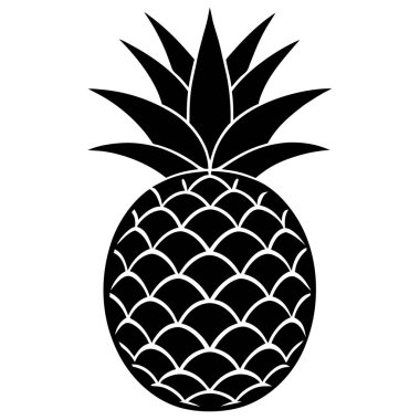 ananas meyve ikonu, taslak biçimi