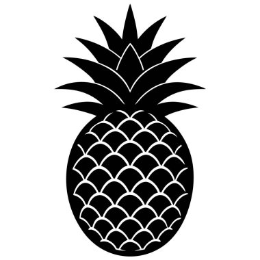 vektör ananas ikonu. ananas sanat vektörü