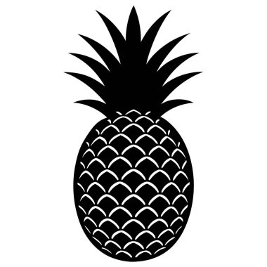 Basit ananas vektör resimlemesi