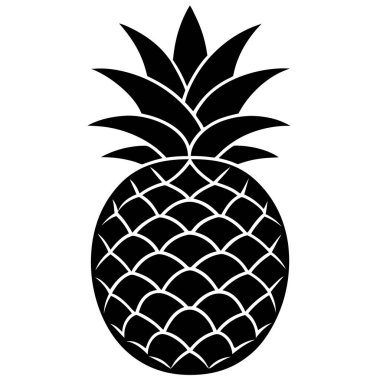 Ananas meyve vektör simgesi