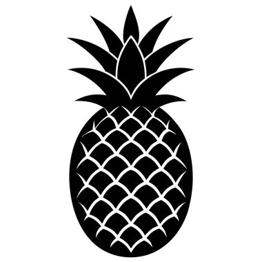 ananas vektörü sanat simgesi