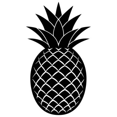 ananas meyve ikonu, taslak biçimi