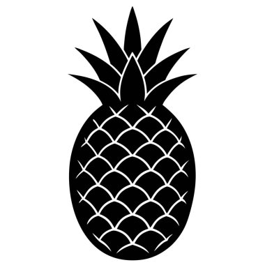 Ananas. Web simgesi basit tasarım