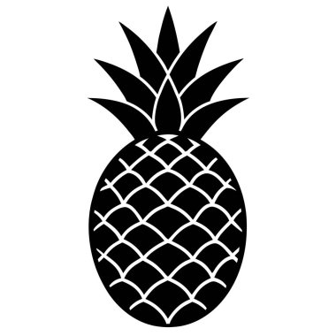 ananas simgesi, basit vektör