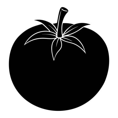 Domates vektör illüstrasyonunun izole nesnesi.
