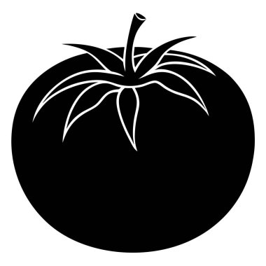 domates vektörü düz simge tasarımı