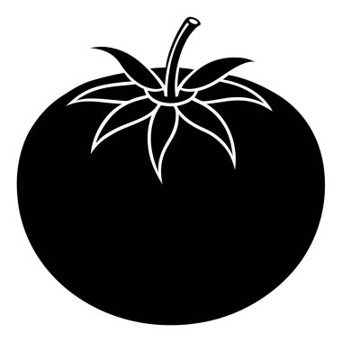 Domates simgesinin vektör illüstrasyonu