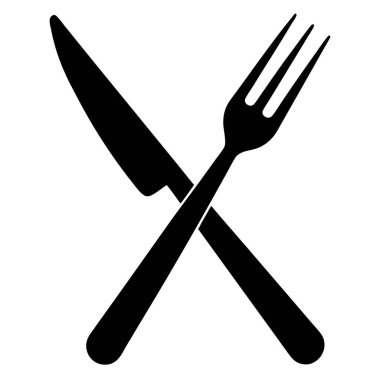 çatal simgesi vektör illüstrasyonu