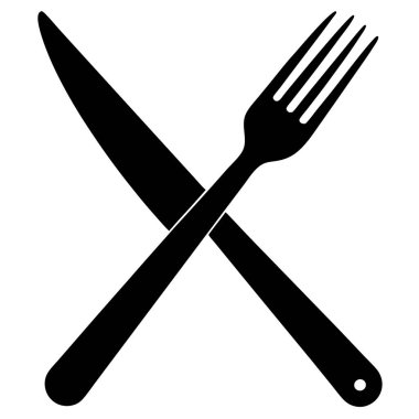 çatal simgesi vektör illüstrasyonu