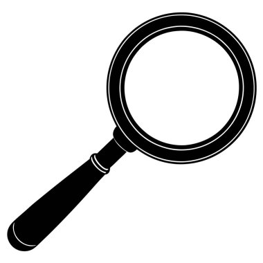 Cam izole edilmiş ikon vektör illüstrasyon tasarımını büyüt