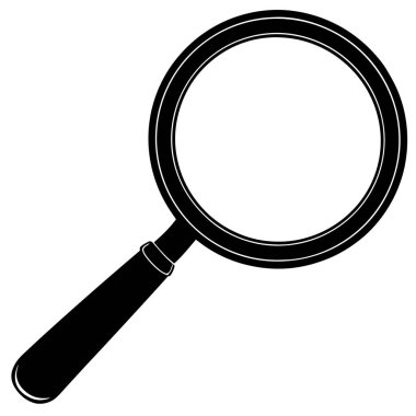 Büyütecin vektör illüstrasyonu.