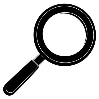 vektör büyütme cam simgesi