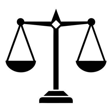 Adalet Ölçekleri simgesi, basit biçim