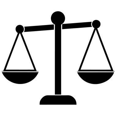 Denge ölçek vektör simgesi