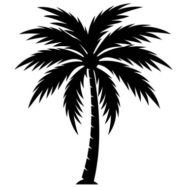 tropikal palmiye simgesi, basit biçim