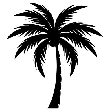 Palmiye ağaç simgesiyle, basit tarzı