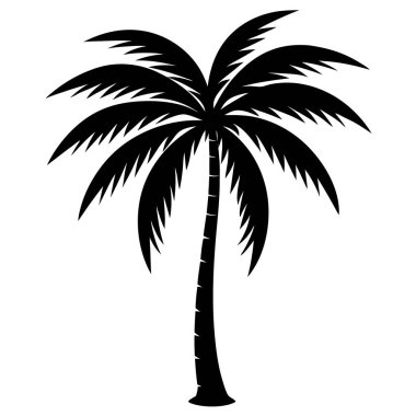 palmiye ağacı kutsal kişilerin resmi, vektör çizim