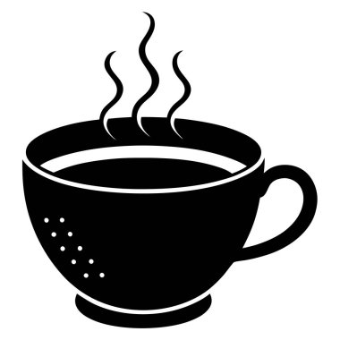 kahve kupası simgesi, vektör illüstrasyonu