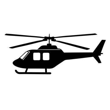 helikopter simgesi vektör illüstrasyon tasarımı