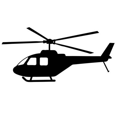 Helikopterin vektör illüstrasyonu