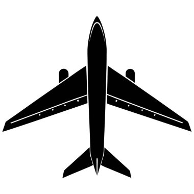 Uçak simgesi, basit tarzı