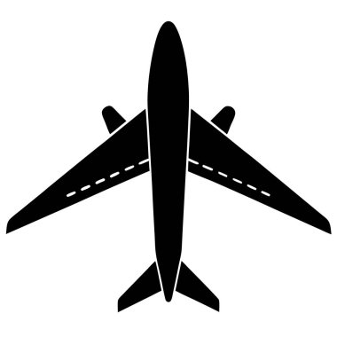 Uçak simge vektör çizim