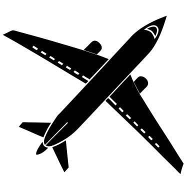 Uçak simgesi. seyahat sembolü. uçak vektör sanatı