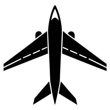 düzlem ikonu vektör illüstrasyonu