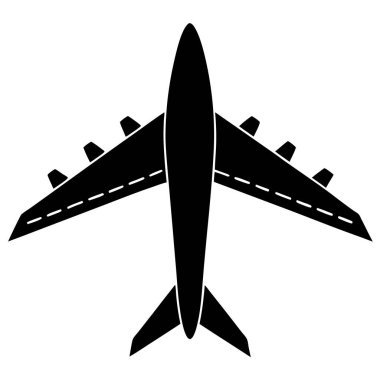 Uçak. Web simgesi basit illüstrasyon