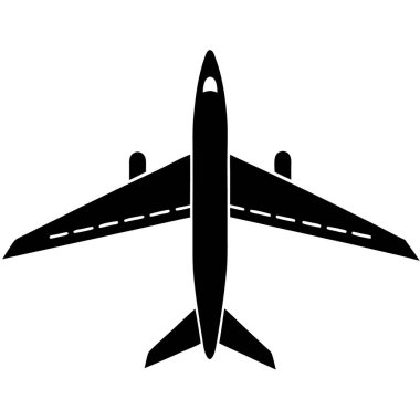 Uçak simgesi, basit tarzı