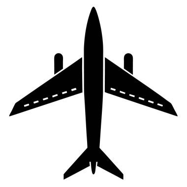 Uçak. Web simgesi basit illüstrasyon