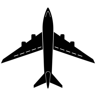 Uçak simge vektör çizim