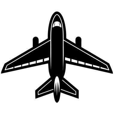 Uçak seyahat izole simgesi
