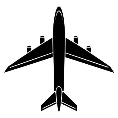 Uçak. Web simgesi basit illüstrasyon