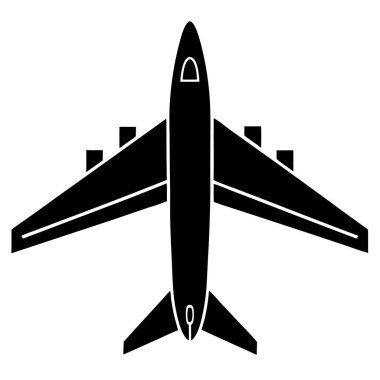 Uçak taşıma simgesi katı biçimde