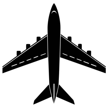 düzlem simgesinin vektör illüstrasyonu