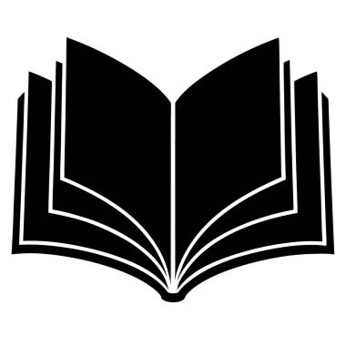 kitap simgesi vektör illüstrasyonu