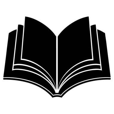 kitap simgesi, eğitimle ilgili vektör çizimi