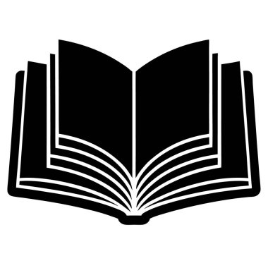 kitap simgesi, vektör illüstrasyonu