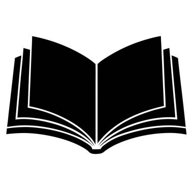 kitap simgesi, vektör illüstrasyonu
